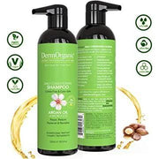 DermOrganic Official Shop Daily Hydrating Shampoo Shampoo Dark Sea Green 16.9 fl oz (500 ml),1 Liter (33.8 fl oz) with Pump