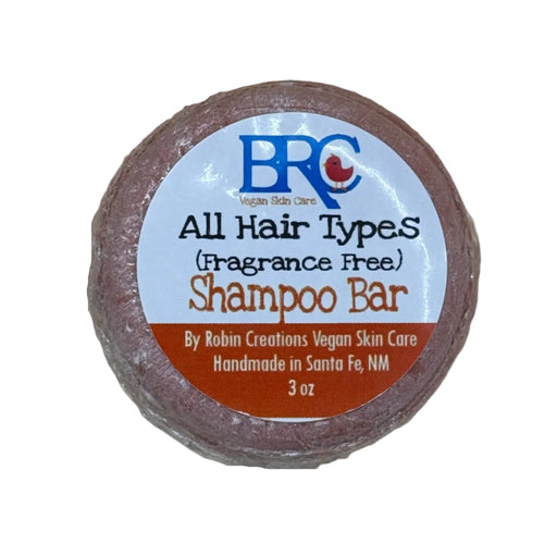 By Robin Creations Gentle Shampoo Bar for All Hair Types Shampoo White Smoke Fragrance-Free / 1 Refill Bar (no tins or trays)