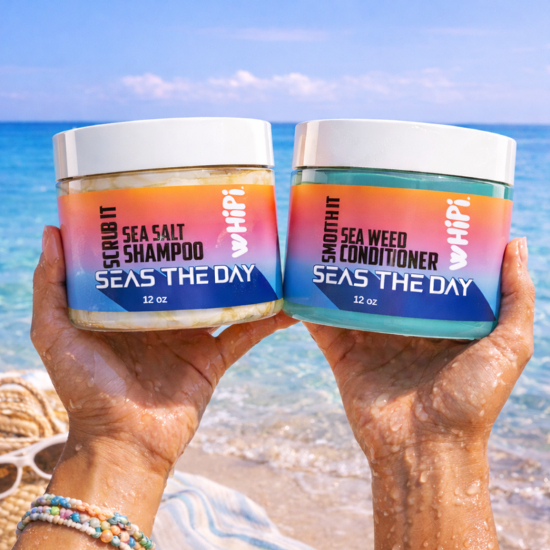 Whipi Co Seas The Day Smooth It Seaweed Conditioner Mask Light Blue 12 oz,1 oz