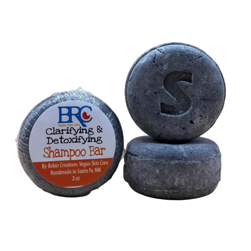 By Robin Creations Clarifying & Detoxifying Shampoo Bar Shampoo White Smoke 1 Refill Bar (no tins or trays),1 Bar with Bamboo Tray,1 Bar with Storage Tin