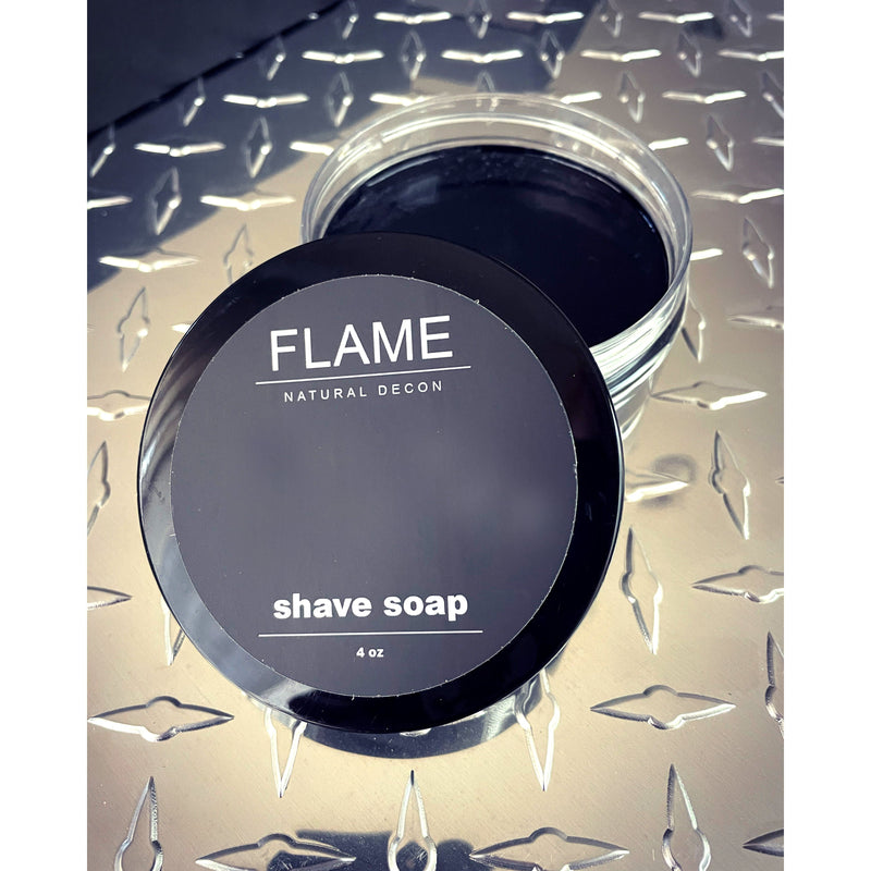 FLAME Natural Decon Shave Soap Dim Gray