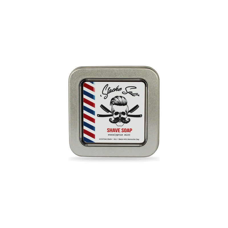 Stache Salt Moustache Wax Shave Pack Shave Kit Gray