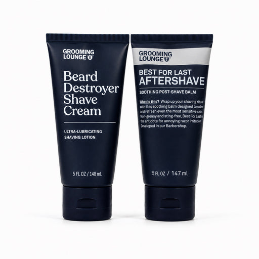 Grooming Lounge Grooming Lounge It Takes Two To Make A Shave Go Right Set (Save $8) Shaving Creams, Aftershaves White Smoke