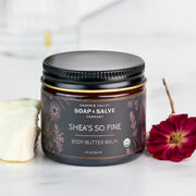 Chagrin Valley Soap & Salve Body Balm: Shea's So Fine Body Balm Dark Slate Gray 2 fl oz Jar
