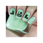 UberChic Beauty St Patrick's Day-05 Stamping Plate Dark Gray
