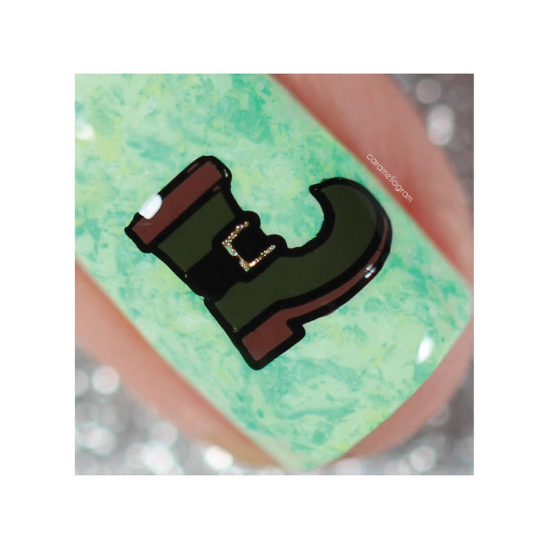 UberChic Beauty St Patrick's Day-05 Stamping Plate Dark Gray