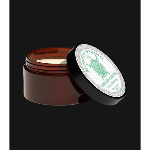 Modern Viking Beard Co. Body Butter Eucalyptus Mint Shield Maiden Black
