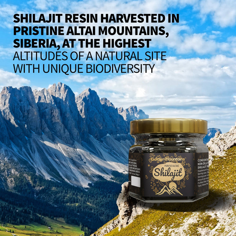 SiberianGreen.com Golden Mountains Shilajit Resin 100g: Pure Altai Mountains Shilajit by Siberian Green Body Wash Lavender