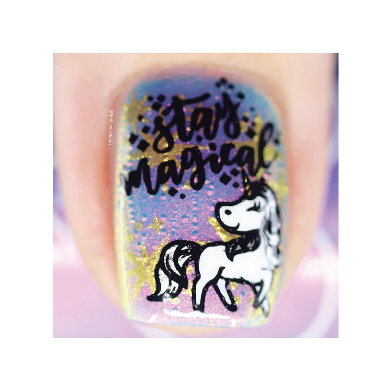UberChic Beauty Unicorn Love-02 Stamping Plate Thistle
