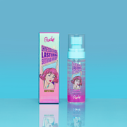 Rude Cosmetics Shine Control Lasting Makeup Mist Paper Display, 12pcs Wholesale Set Medium Turquoise