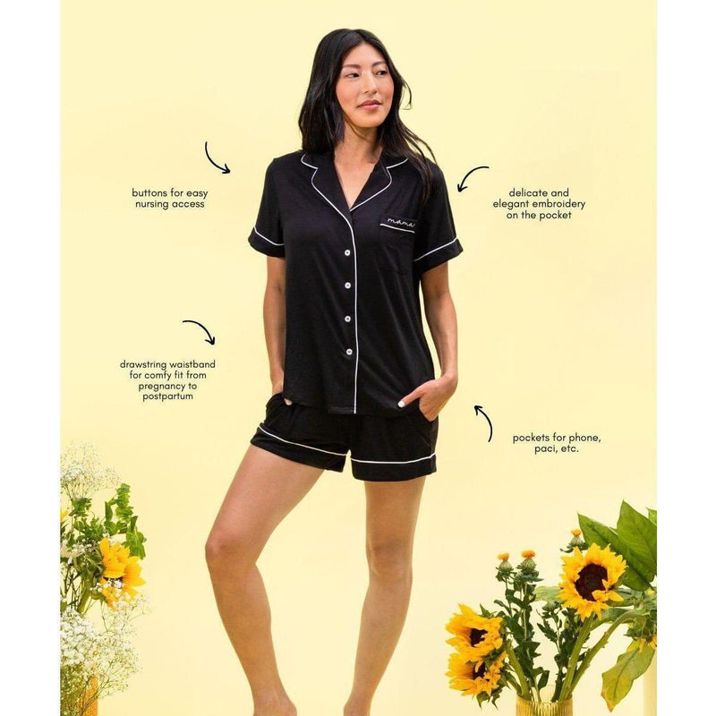 Sunflower Motherhood Short Mama Pajamas Clothing Bisque Small,Medium,Large,Extra Large,2XL,3XL