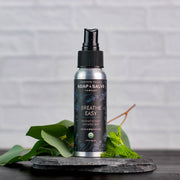 Chagrin Valley Soap & Salve Shower Mist: Breathe Easy Shower Mist Gray 2 fl oz Spray Bottle