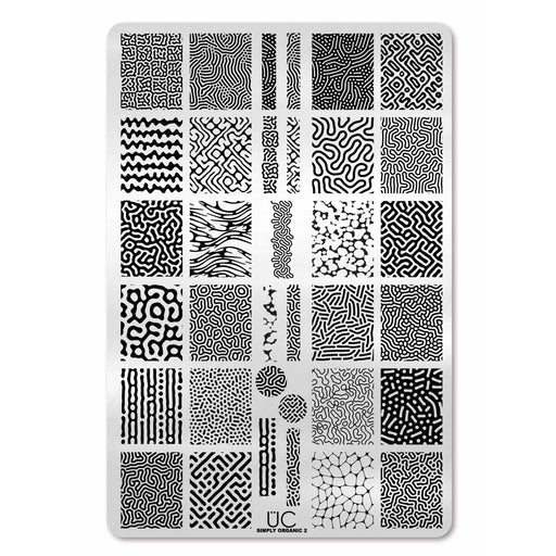 UberChic Beauty Simply Organic-02 Stamping Plate Light Gray