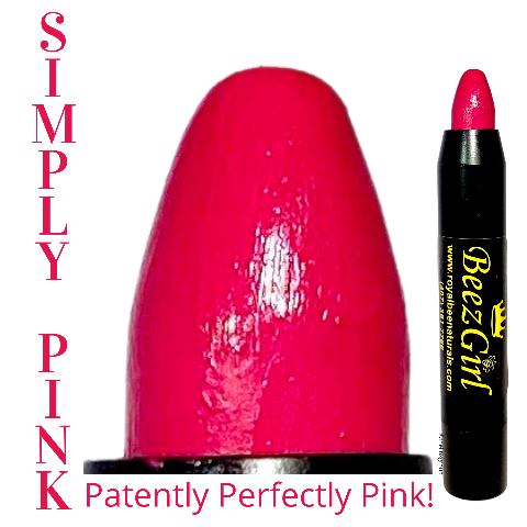 Honey Bee BeezGirl Essential Lipstick Pencil Beauty White Smoke Simply Pink