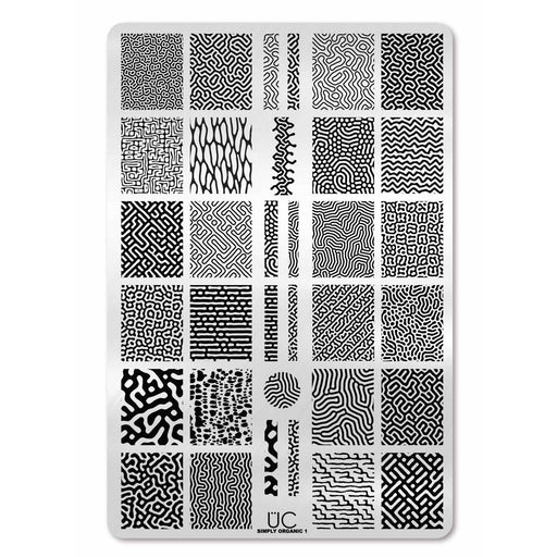 UberChic Beauty Simply Organic-01 Stamping Plate Light Gray