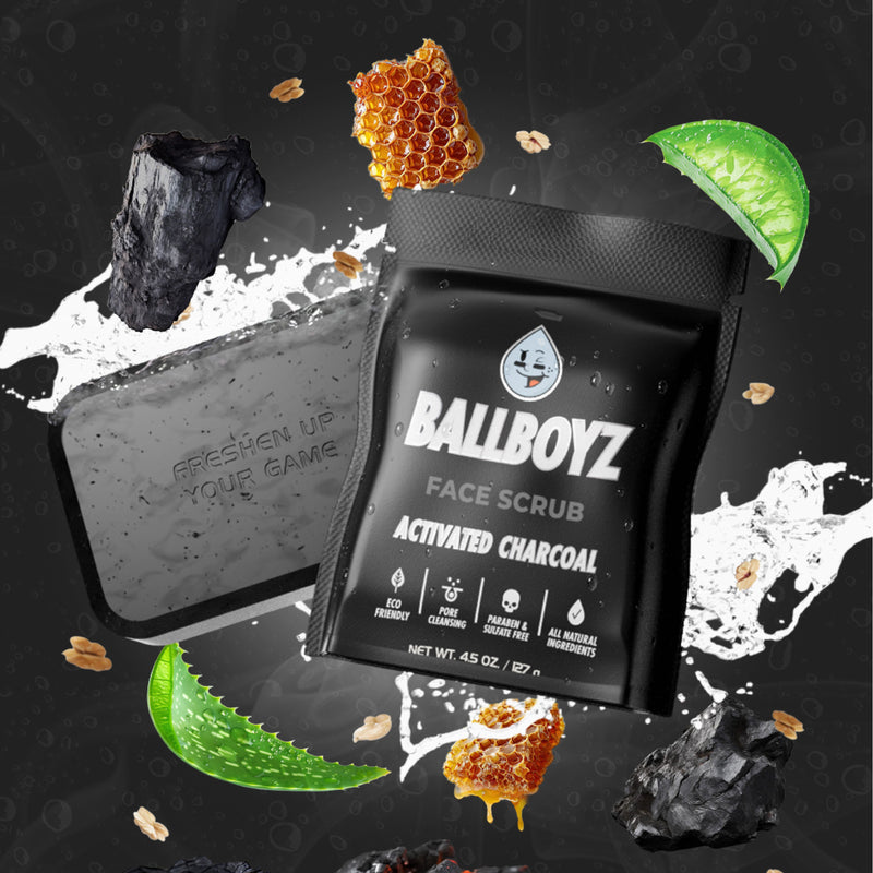 BALLBOYZ Activated Charcoal Face Scrub (Severe Acne) Dark Slate Gray