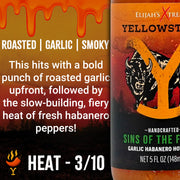 Elijah's Xtreme Yellowstone Hot Sauce Variety Pack 4 Bottles Hot Sauce Black Yellowstone 4 Pack