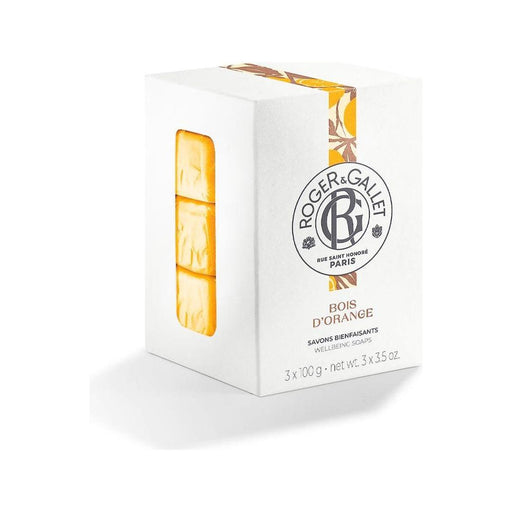 Roger & Gallet Roger & Gallet Bois d'Orange (Orange Wood) Wellbeing Soaps Box of 3x3.5 oz Soap White Smoke