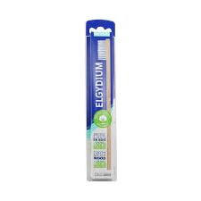 Elgydium Elgydium Brosse/ toothbrush wood 100% natural bristles/Soft White - 0.8 Oz Toothbrush Light Gray