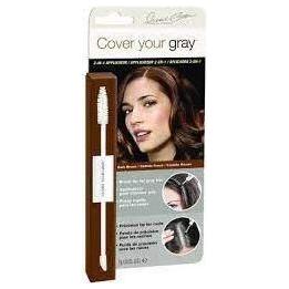 Irene Gari Irene Gari Cover Your Gray Brush In Wand Dark Brown  0.25 oz Hair Color Light Gray
