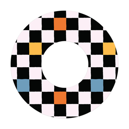 Peelz Skater Grid Patch  Tape Designed for the FreeStyle Libre 2 Patch Medical Tape White Smoke 1-Pack Libre