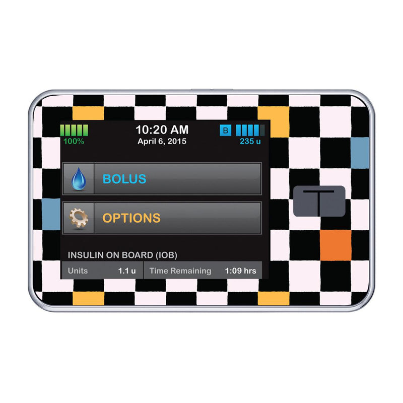 Peelz Skater Grid Sticker for Tandem t:slim Peelz/Stickers Black