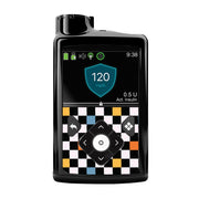 Peelz Skater Grid for Medtronic MiniMed 770G & 780G Peelz/Stickers Black Front Peelz