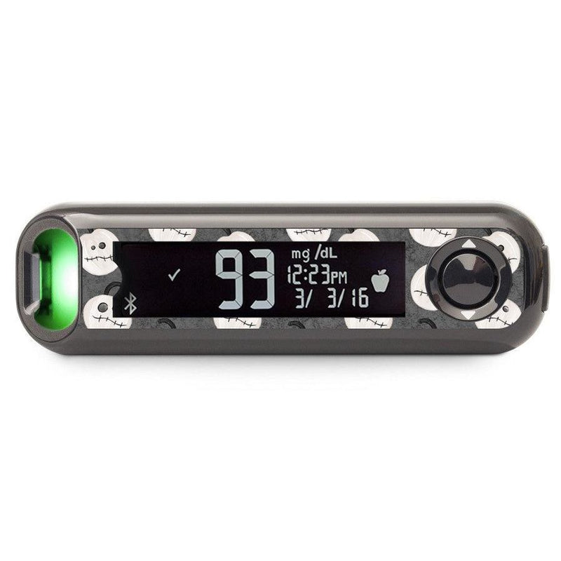 Peelz Skellingkins Bayer Contour© Next One Glucometer Peelz/Stickers Black