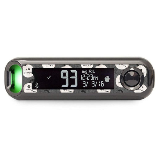 Peelz Skellingkins Bayer Contour© Next One Glucometer Peelz/Stickers Black