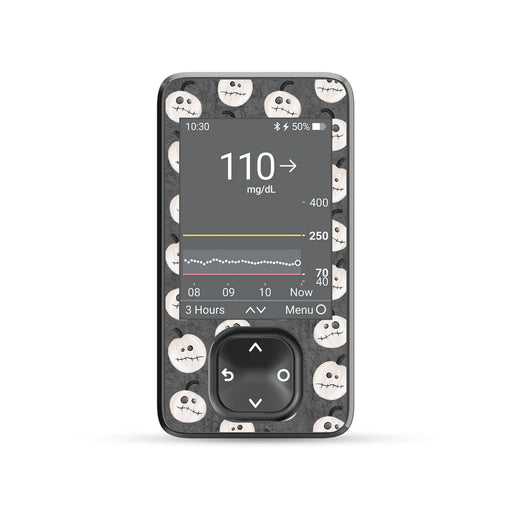 Peelz Skellingkins DEXCOM G7 and Stelo and G6 Touchscreen Receiver Sticker Peelz/Stickers Dim Gray