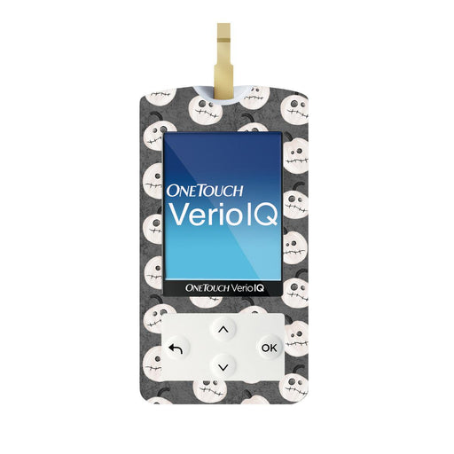 Peelz Skellingkins for OneTouch Verio IQ Glucometer Peelz/Stickers White Smoke