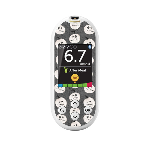 Peelz Skellingkins for OneTouch Verio Reflect Glucometer Peelz/Stickers White Smoke