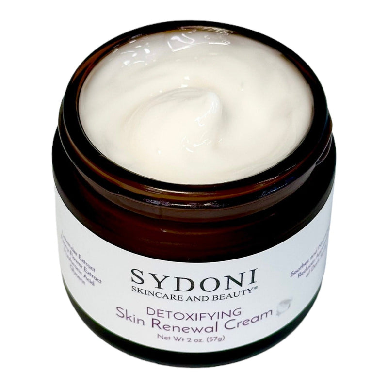 Sydoni Skincare and Beauty SYDONI DETOXIFYING SKIN RENEWAL CREAM with Lavender & Peony | Restore & Rebalance Net. Wt. 2oz. (57g) Moisturizer White Smoke