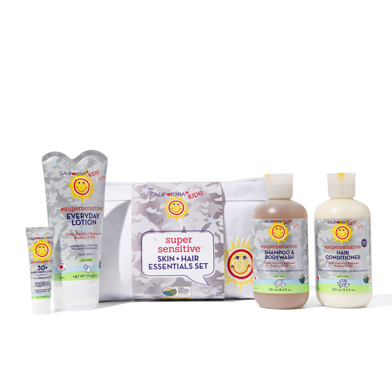 California Baby California Kids® #supersensitive™ Essentials Set Kids White Smoke Gift Set