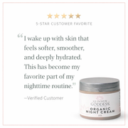 Glimmer Goddess® Organic Skin Care Organic Skin Renewal Night Cream 2 oz – Anti-Aging Moisturizers White Smoke 2 oz. JAR / Lightly Scented – soft essential oil scent,2 oz. JAR / Unscented – great for extra-sensitive skin,2 oz. Airless Bottle - SUMMER VERSION / Lightly Scented – soft essential oil scent,2 oz. Airless Bottle - SUMMER VERSION / Unscented – great for
