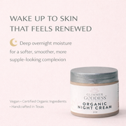 Glimmer Goddess® Organic Skin Care Organic Skin Renewal Night Cream 2 oz – Anti-Aging Moisturizers Misty Rose 2 oz. JAR / Lightly Scented – soft essential oil scent,2 oz. JAR / Unscented – great for extra-sensitive skin,2 oz. Airless Bottle - SUMMER VERSION / Lightly Scented – soft essential oil scent,2 oz. Airless Bottle - SUMMER VERSION / Unscented – great for