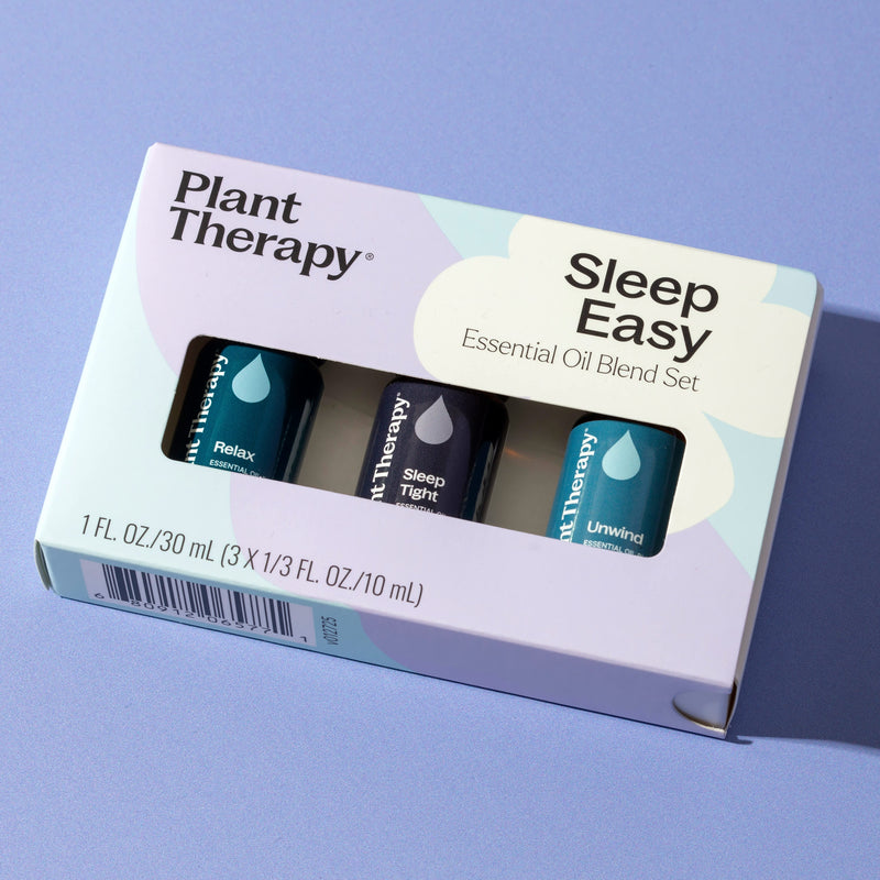 Plant Therapy Sleep Easy Essential Oil Blend Set Essential Oil Light Steel Blue