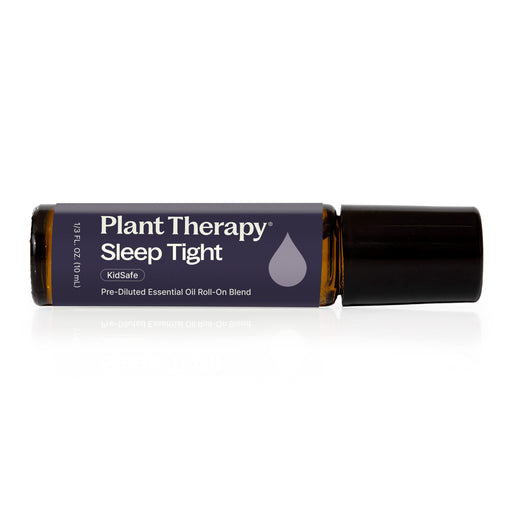 Plant Therapy Sleep Tight Essential Oil Blend Pre-Diluted Roll-On Essential Oil Black 10 mL
