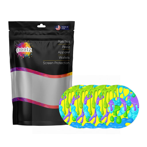 Peelz Slimey Patch  Tape Designed for the FreeStyle Libre 2 Patch Medical Tape White Smoke 4-Pack Libre 2 (Set of 4 Patches)