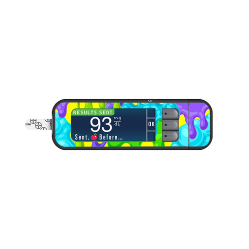 Peelz Slimey Sticker for Bayer Contour Next Glucometer Peelz/Stickers White Smoke