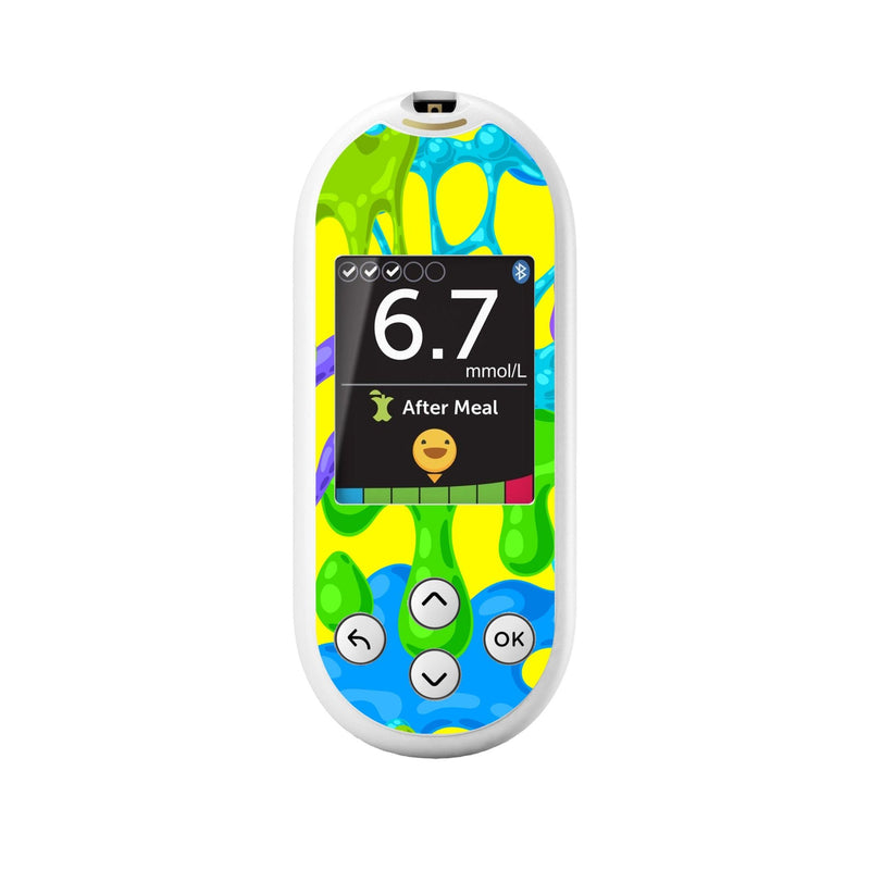 Peelz Slimey for OneTouch Verio Reflect Glucometer Peelz/Stickers White Smoke