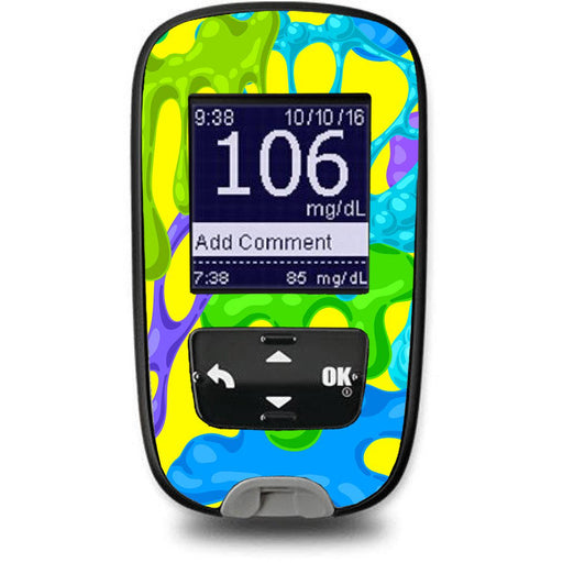 Peelz Slimey for the Accu-Chek Guide Glucometer Peelz/Stickers White Smoke