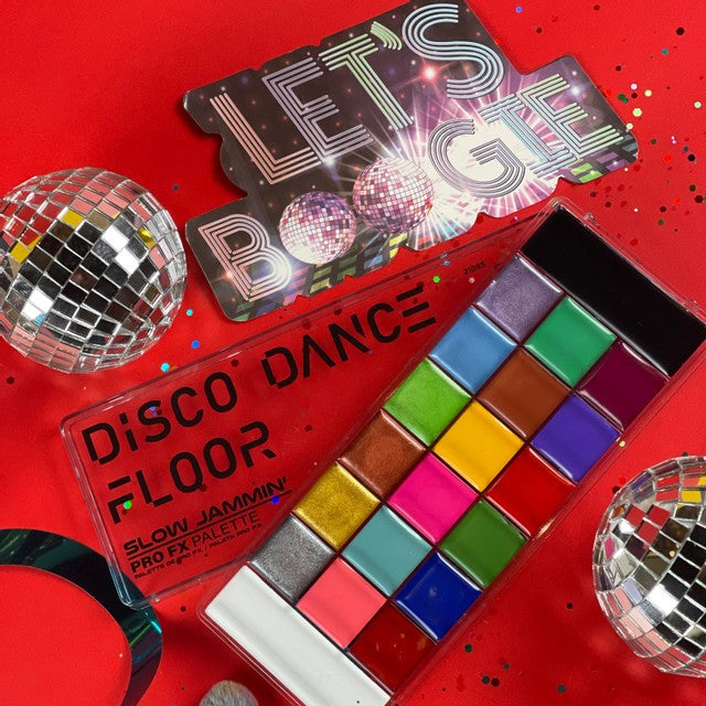 Rude Cosmetics Disco Dance Floor ProFX Palette - Slow Jammin' Makeup Firebrick Slow Jammin'