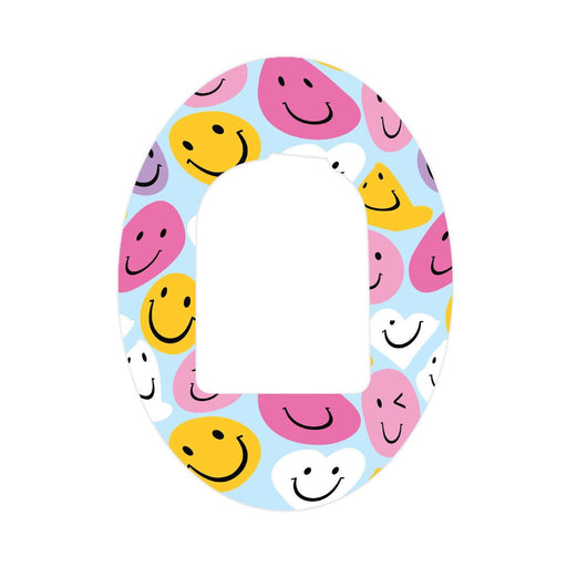 Peelz Smilies Pod Patch Tape - Pump Peelz Patch Medical Tape White Smoke 1-Pack Omnipod Tape