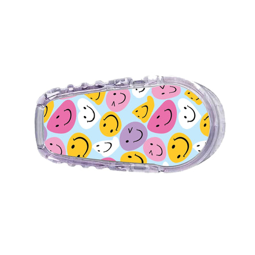 Peelz Smilies Sticker Designed for the DEXCOM Transmitter Peelz/Stickers White Smoke G6