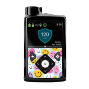 Peelz Smilies for Medtronic MiniMed 770G & 780G Peelz/Stickers Black Front Peelz