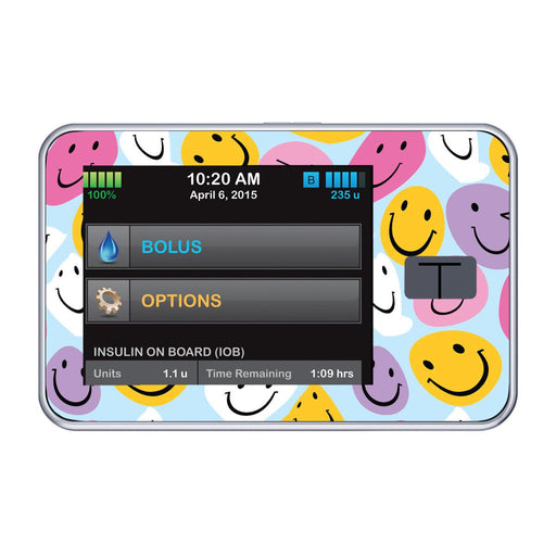 Peelz Smilies for Tandem t:slim Peelz/Stickers Black