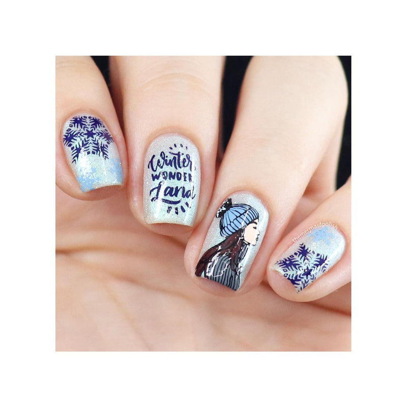 UberChic Beauty It's A Season Of Joy Stamping Plate Gray