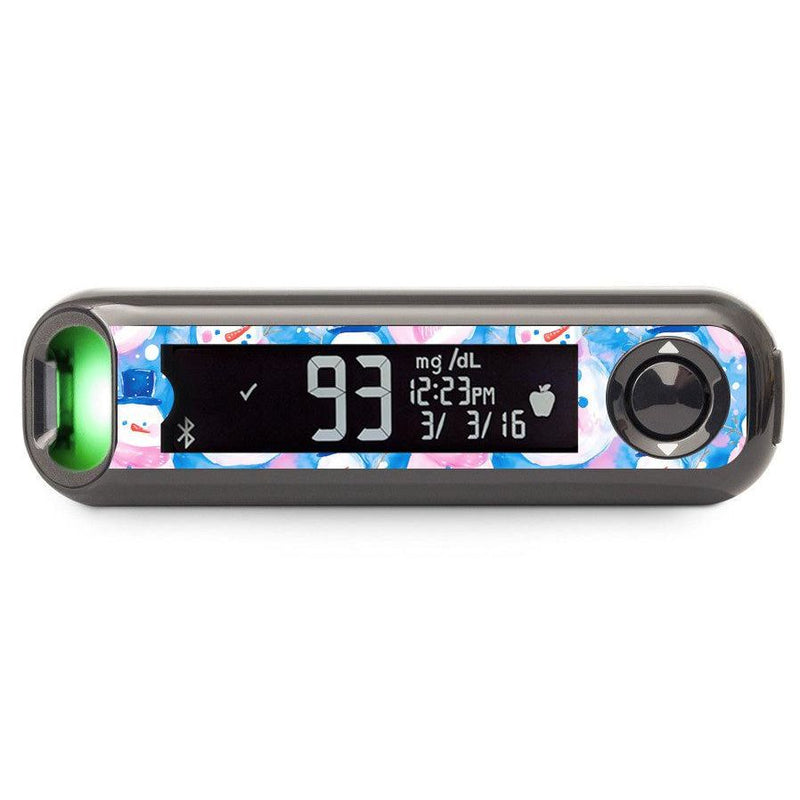Peelz Snowman Sticker for Bayer Contour© Next One Glucometer Peelz/Stickers Dark Slate Gray