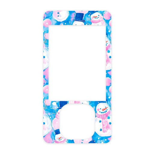 Peelz Snowman Sticker for DEXCOM G7 and G6 Touchscreen Receiver Sticker Peelz/Stickers White Smoke